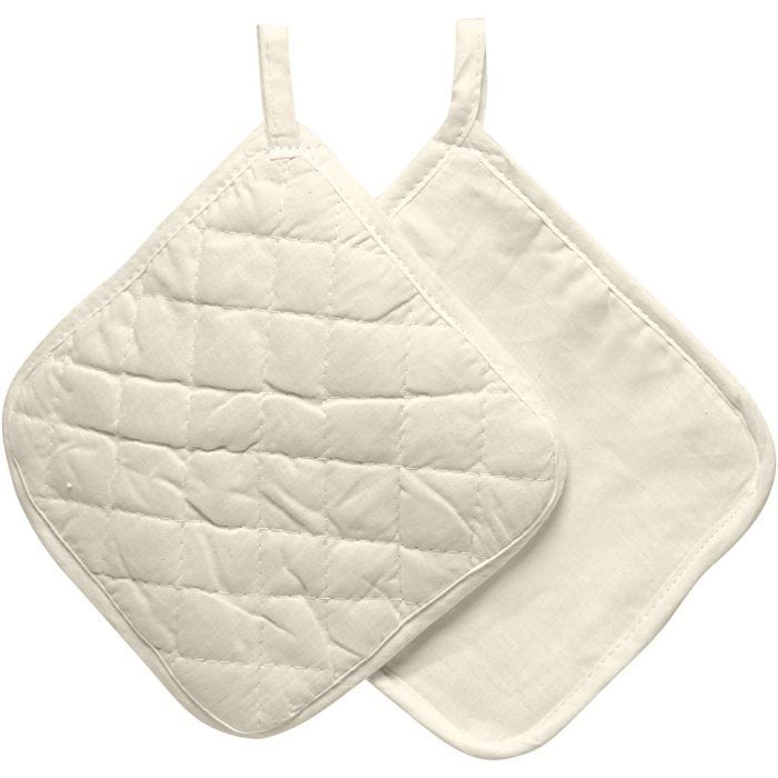 Grytekluter, str. 20x20 cm, 115 g, lys natur, 4 stk./ 1 pk.