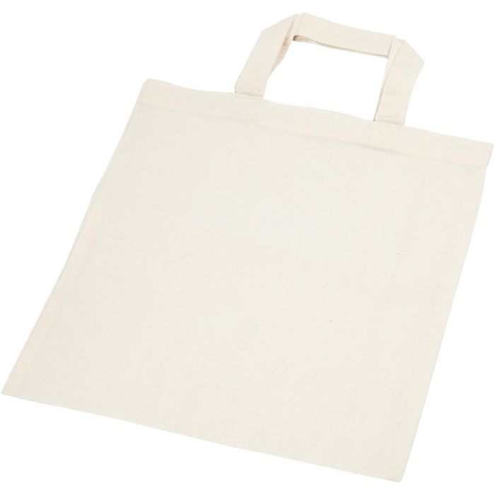Handlepose , str. 30x33 cm, 135 g, lys natur, 1 stk.