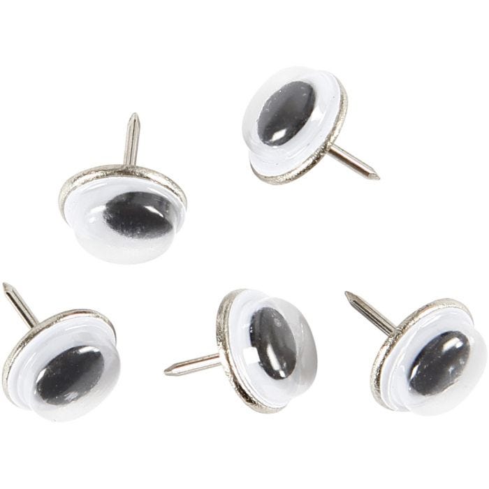 Bevegelige Øyne, 10 mm, 25stk./ 1 pk.