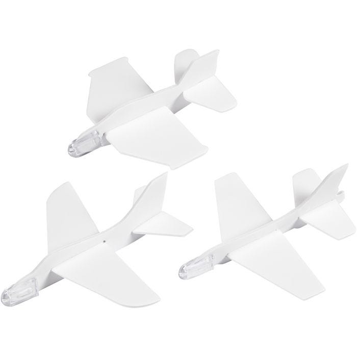 Fly, L: 11,5-12,5 cm, B: 11-12 cm, hvit, 3 stk./ 1 pk.