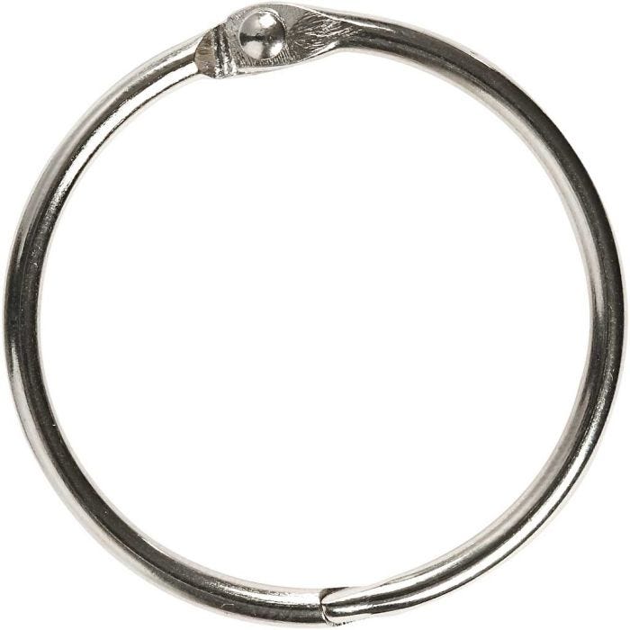 Bokring, dia. 38 mm, tykkelse 3 mm, 8 stk./ 1 pk.
