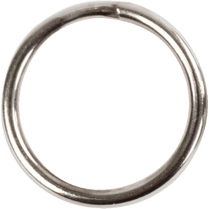 Nøkkelringer, dia. 12 mm, 10 stk./ 1 pk.