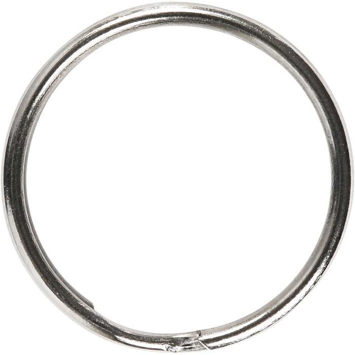 Nøkkelringer, dia. 20 mm, 8 stk./ 1 pk.