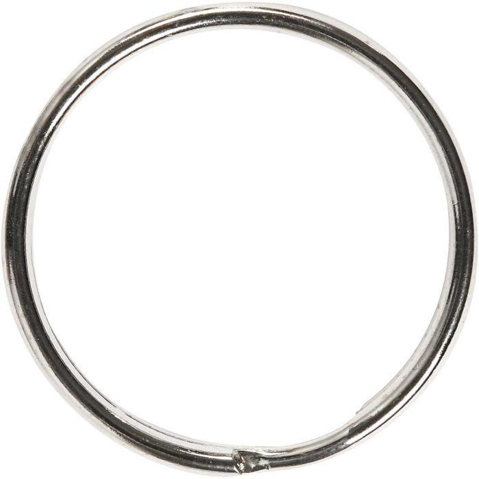 Nøkkelringer, dia. 30 mm, 6 stk./ 1 pk.