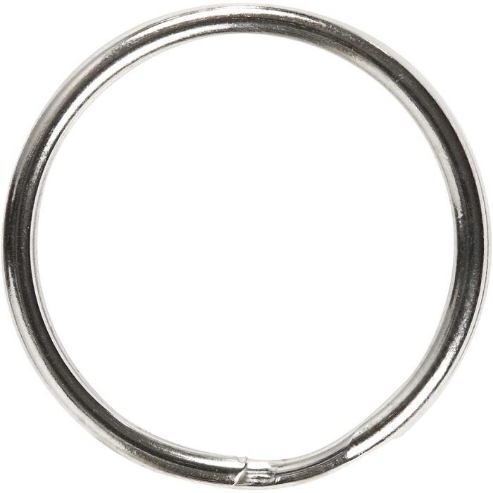Nøkkelringer, dia. 25 mm, 8 stk./ 1 pk.
