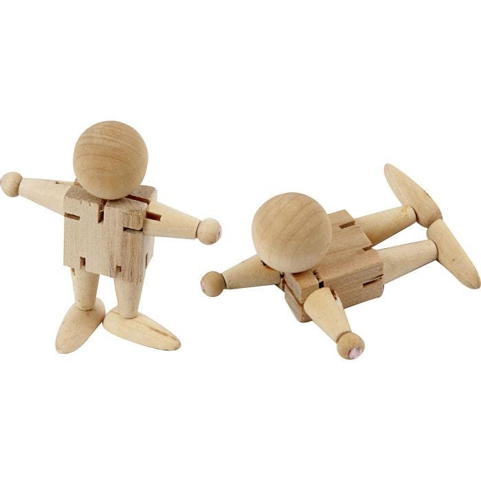 Strikkfigur, H: 8 cm, 5 stk./ 1 pk.