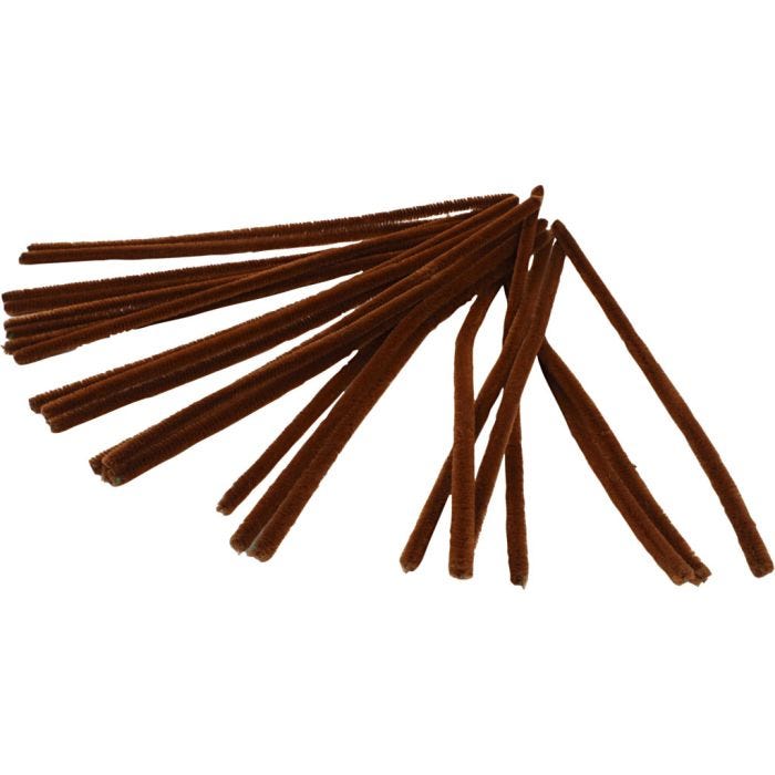 Piperenser, L: 30 cm, tykkelse 9 mm, brun, 25stk./ 1 pk.