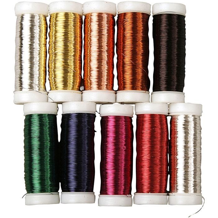 Metalltråd, tykkelse 0,18 mm, 10x50 g/ 1 pk.