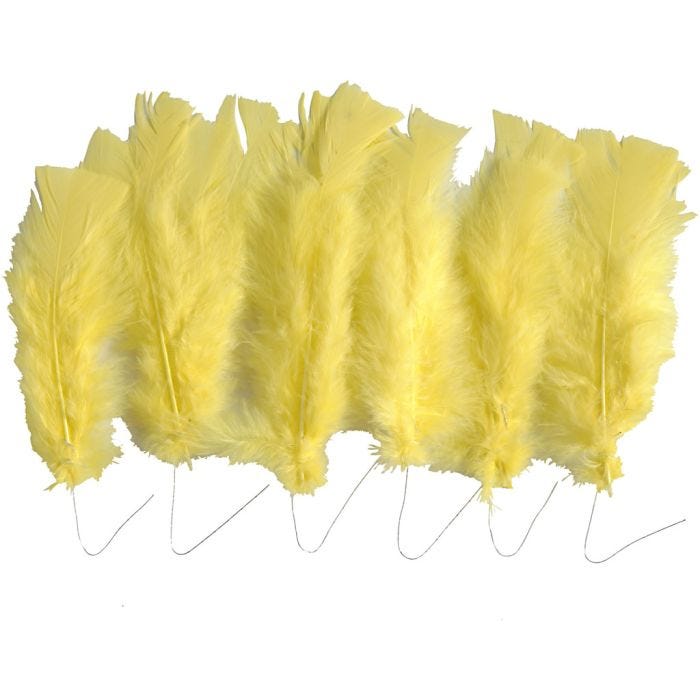 Dun , L: 11-17 cm, gul, 18 bunt/ 1 pk.