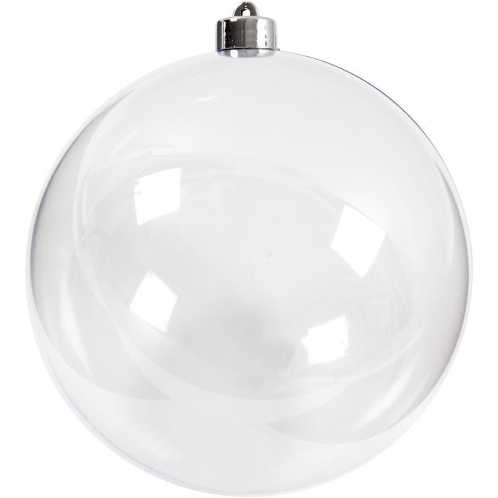 Deko-kule, 15,6 cm, transparent, 1 stk.