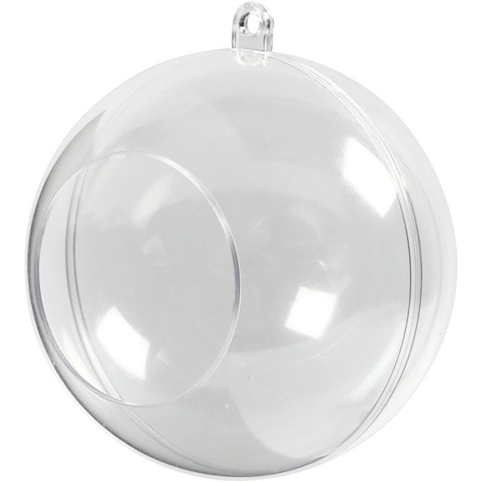 Dekorasjonskulee med hull, dia. 8 cm, hullstr. 4,5 cm, 5 stk./ 1 pk.