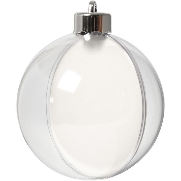 Deko-kule, dia. 8 cm, transparent, 5 stk./ 1 pk.