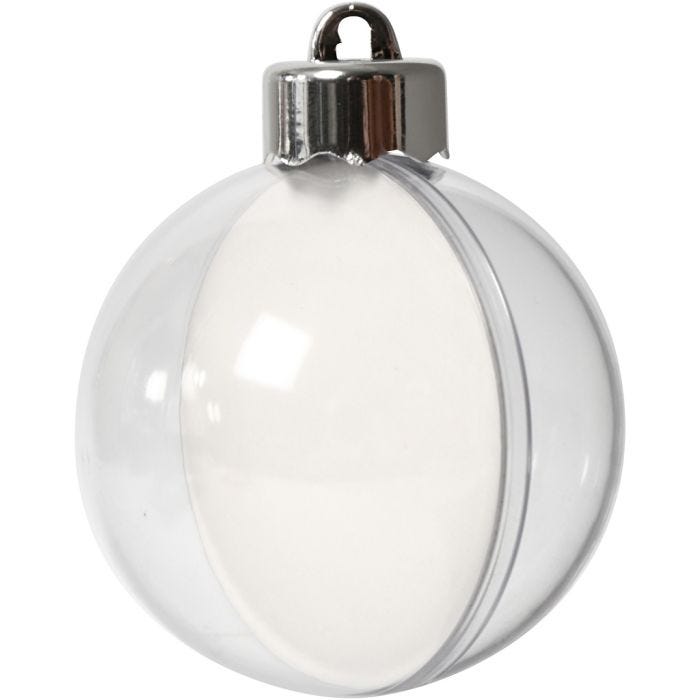 Deko-kule, dia. 6 cm, transparent, 8 stk./ 1 pk.