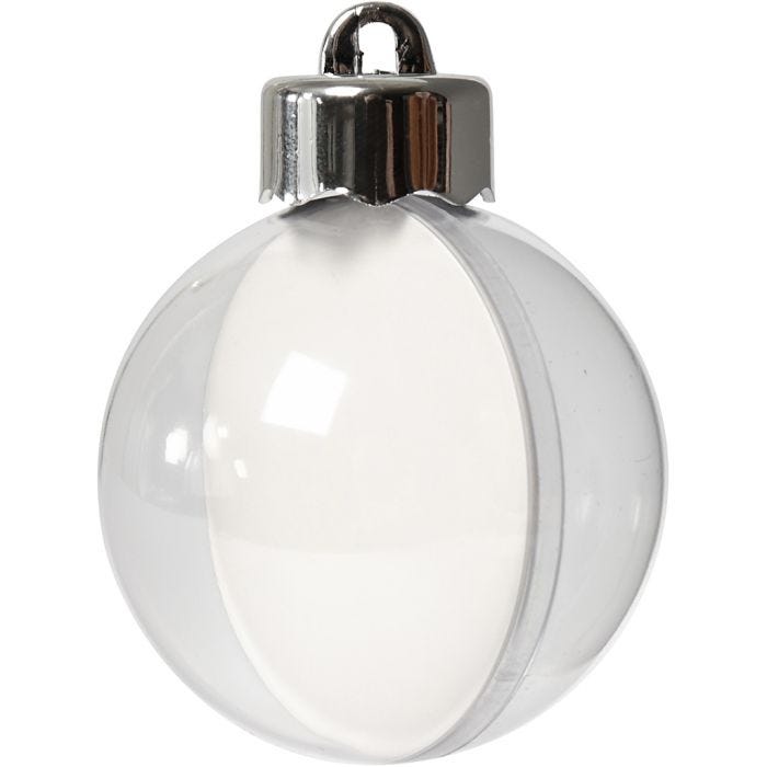 Deko-kule, dia. 5 cm, transparent, 10 stk./ 1 pk.