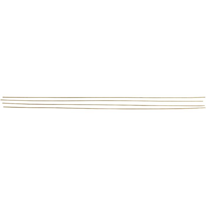 Metallstang, L: 45 cm, dia. 2 mm, messing farge, 5 stk./ 1 pk.