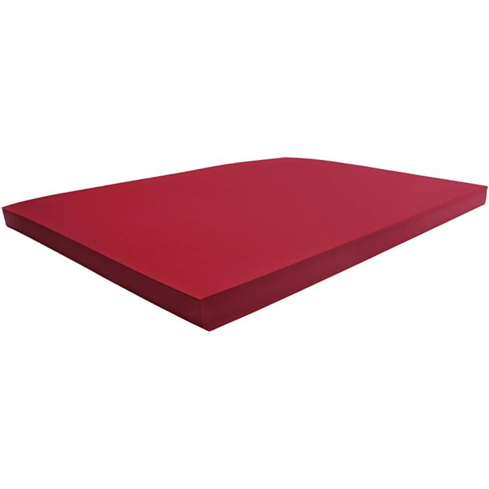 Kartong, ark 50x70 cm, 270 g, julerød, 100 ark/ 1 pk.