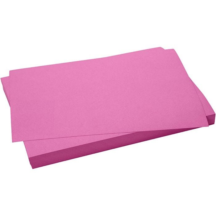 Kartong, ark 50x70 cm, 270 g, pink, 10 ark/ 1 pk.