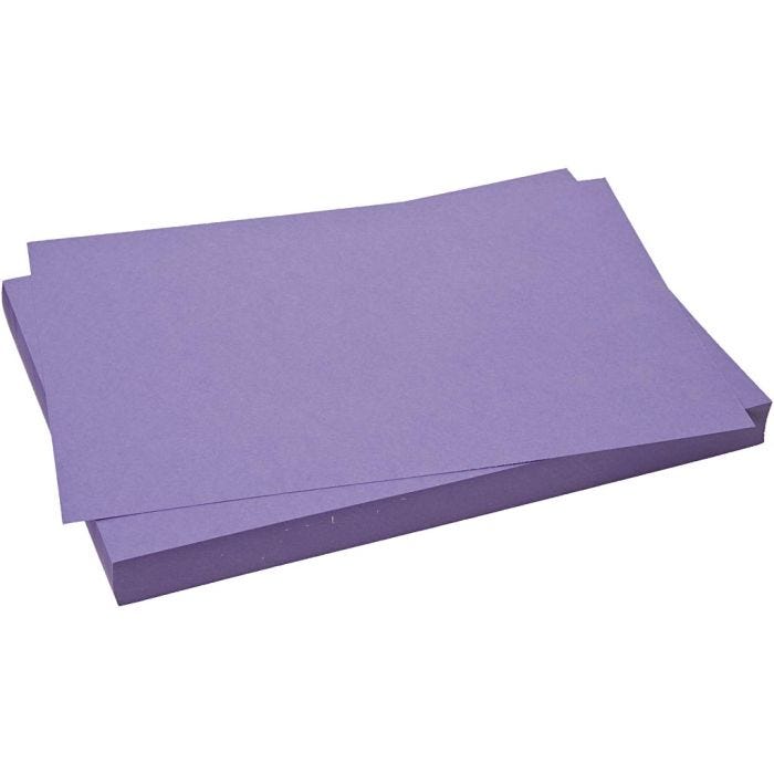 Kartong, ark 50x70 cm, 270 g, lilla, 10 ark/ 1 pk.