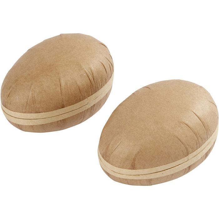 To-delte egg, L: 12 cm, 2 stk./ 1 pk.
