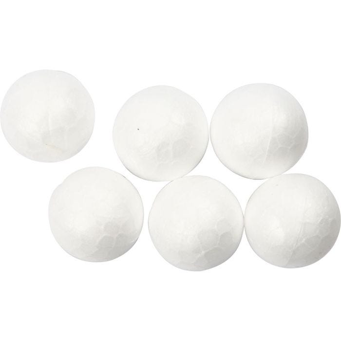 Kule, dia. 1,5 cm, hvit, 200 stk./ 1 pk.