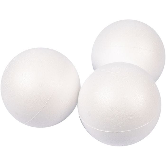Kule, dia. 10 cm, hvit, 25 stk./ 1 pk.