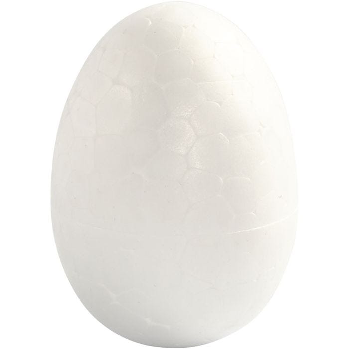 Egg, H: 4,8 cm, hvit, 10 stk./ 1 pk.