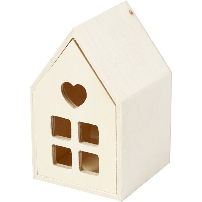 Hus med skuff, 10,8 cm, 6,8 cm, 1 stk.