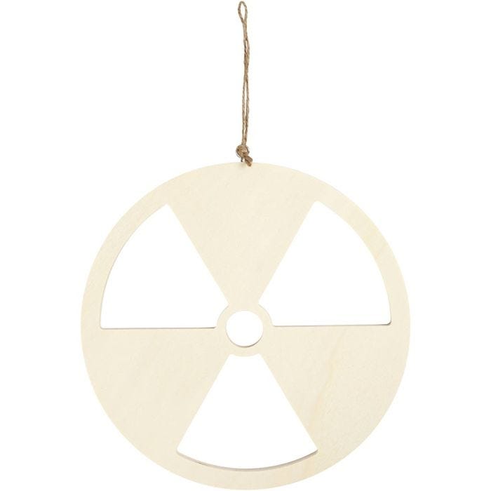 Skilt, Atomkraft Nei takk, str. 21,3 cm, tykkelse 0,9 cm, 1 stk.