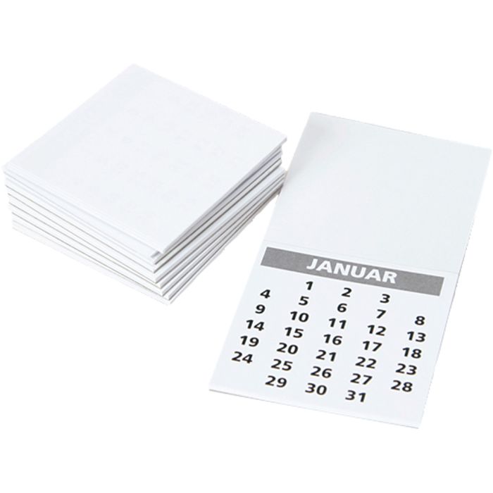 Kalenderblokk, str. 55x55 mm, 12 stk./ 1 pk.
