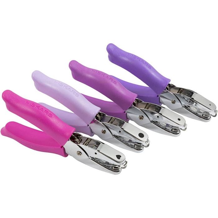 Hand Punch, hullstr. 1,5+3+5+6 mm, 4 stk./ 1 pk.