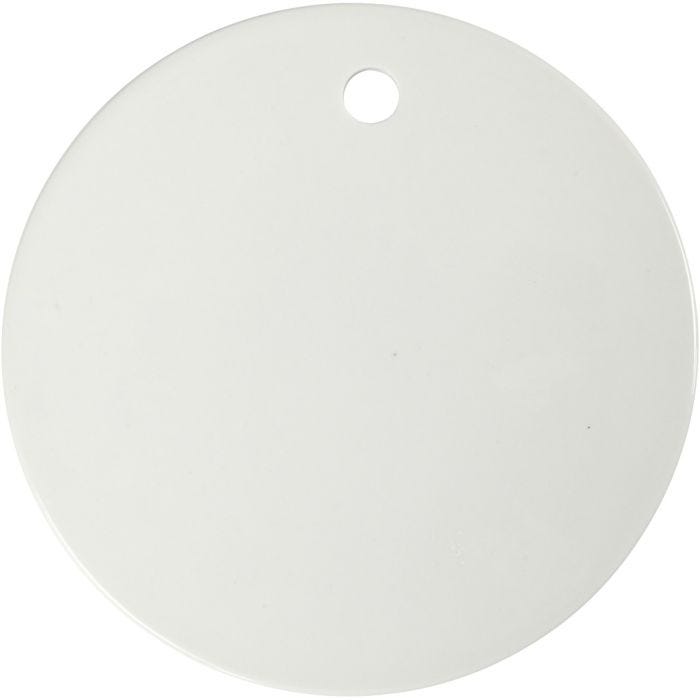 Plate, 15 cm, 0,5 cm, hvit, 1 stk.