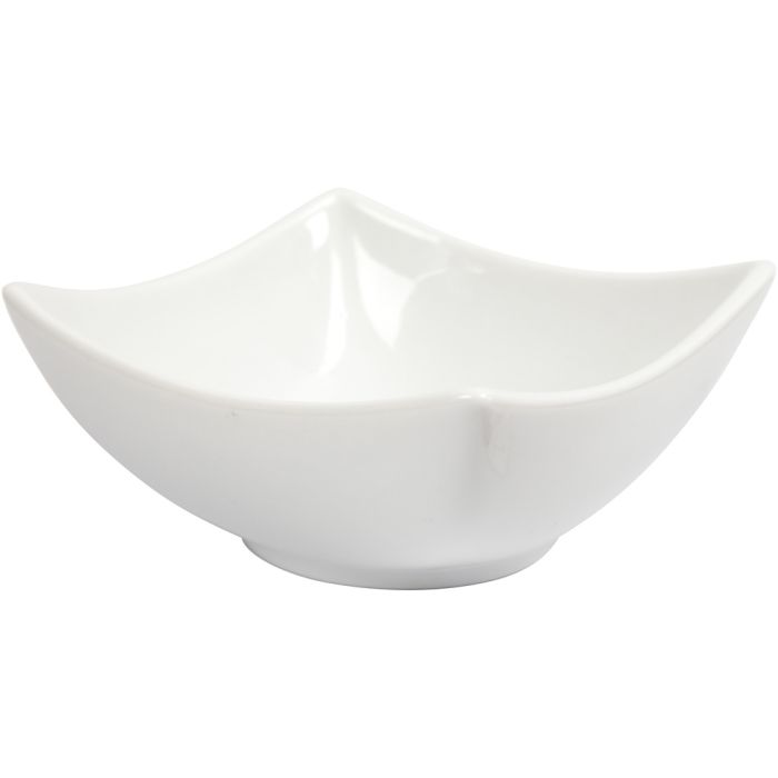 Skål, H: 4,5 cm, dia. 10 cm, hvit, 2 stk./ 1 pk.