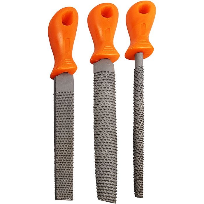 Filer, 3 stk./ 1 pk.