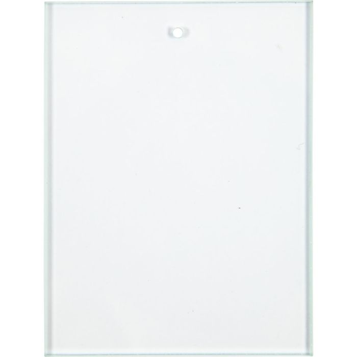 Glassplate, str. 8x6 cm, tykkelse 3 mm, 10 stk./ 1 pk.