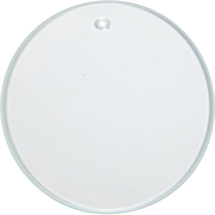 Glassplate, rund, dia. 7 cm, tykkelse 3 mm, 10 stk./ 1 pk.