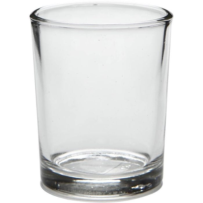 Te-Lys holder, H: 6,5 cm, dia. 4,5 cm, 4 stk./ 1 pk.