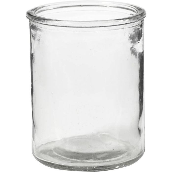 Lysglass, H: 9,8 cm, dia. 8 cm, 6 stk./ 1 pk.