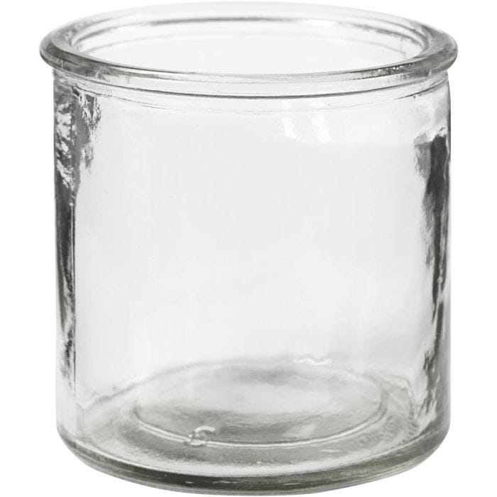 Lysglass, H: 7,8 cm, dia. 7,8 cm, 6 stk./ 1 pk.