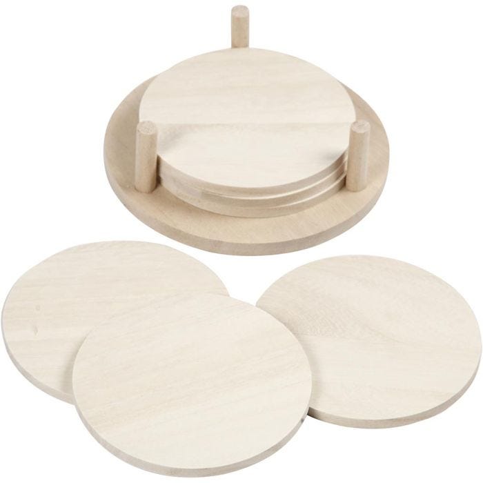 Brikker, dia. 9,5 cm, tykkelse 5 mm, 6 stk./ 1 pk.