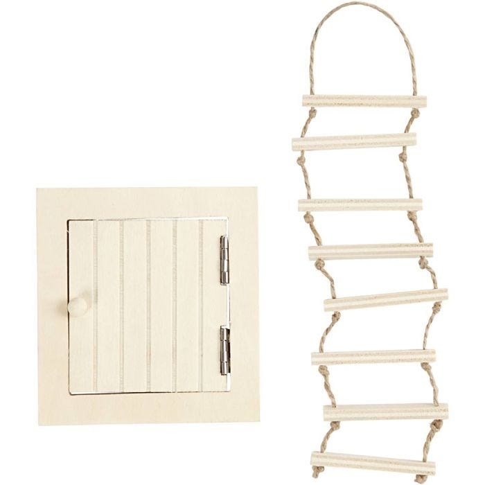 Loftluke og repstige, 9-20 cm, 1 sett