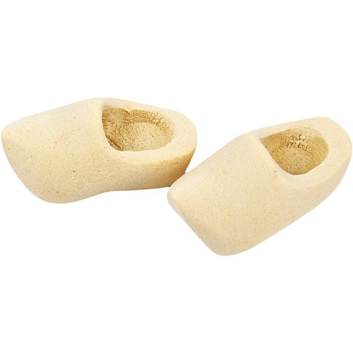 Hollandske tresko, L: 30 mm, 2 par/ 1 pk.