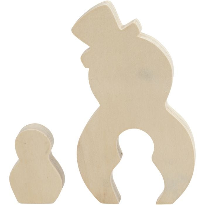 2i1 figur, snømenn, 7,7+20 cm, 2 cm, 5,3+11,3 cm, 1 sett