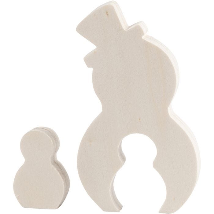 2i1 figur, snemenn, 4,5+11,5 cm, 1,2 cm, 3+6,5 cm, 1 sett