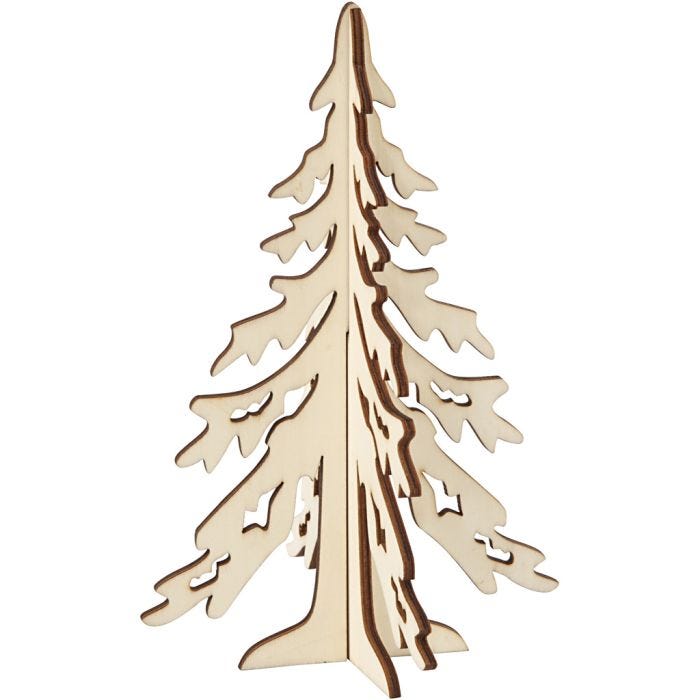 3D Juletre, 20 cm, 13 cm, 1 stk.