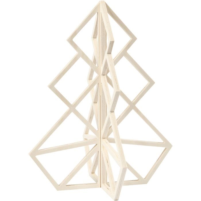 3D Juletre, 40 cm, 32 cm, 1 stk.