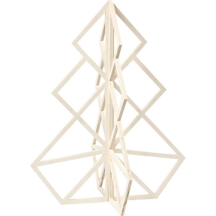 3D Juletre, 60 cm, 48 cm, 1 stk.