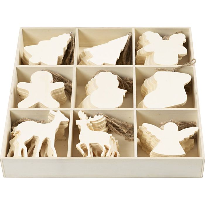 Juleoppheng, str. 7-9 cm, tykkelse 4 mm, 90 stk./ 1 pk.