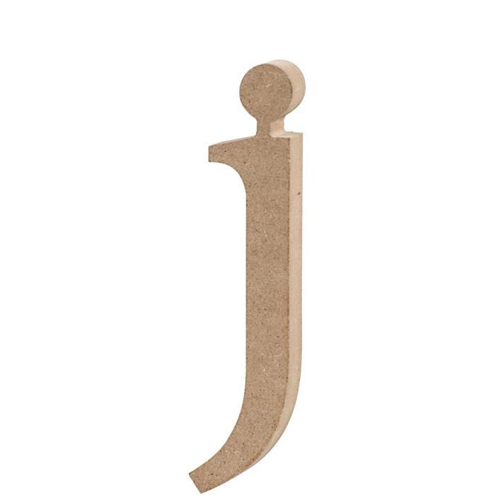 Bokstav, j, 15,5 cm, 2 cm, 1 stk.
