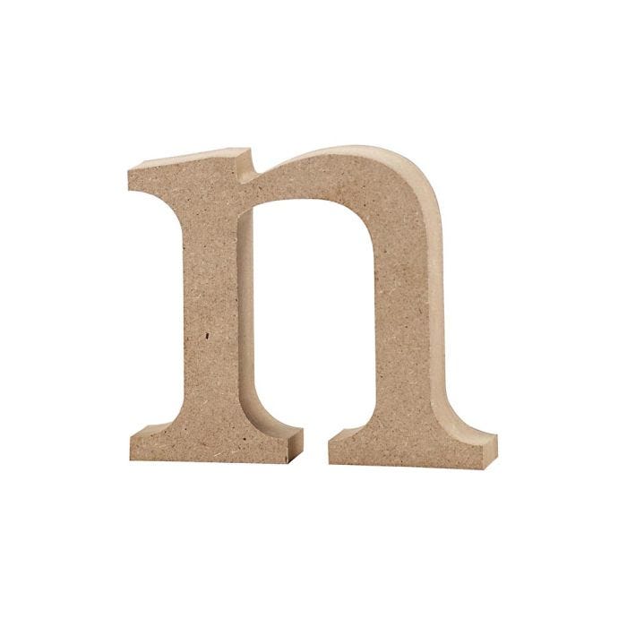 Bokstav, n, 8 cm, 2 cm, 1 stk.