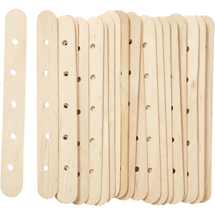 Konstruksjonspinner, L: 15 cm, B: 1,8 cm, hullstr. 4 mm, 20 stk./ 1 pk.
